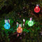 Anordsem 4 X Solarleuchten Hängeleuchten Solar Farbwechsel LED Hängeleuchte Garten, LED Solar Crackle Glaskugel Leuchten für Garten, Party