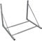 vidaXL Foldable Tyre Rack - Wall-Mounted Silver Steel Adjustable Storage Solution for Seasonal, RV and ATV Tyres