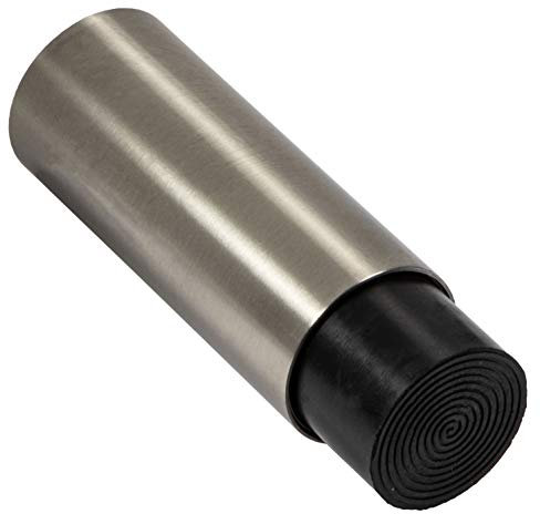 Gedotec Design EDELSTAHL Türstopper Gummi-Puffer für Wandmontage - MODERN | Tiefe: 78 mm | 16 mm Gummiauflage | stabiler Wand-Puffer inkl. Befestigungsmaterial | 1 Stück - Wand-Türpuffer zum Schrauben