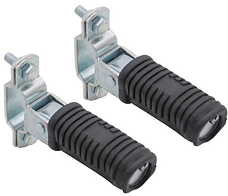 Repose Pied Replay Passager Fixation Bras Carre Pour PEUGEOT 103 RCX-SPX-MBK 51 Passion Noir (Paire)