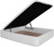 Ventadecolchones - Canapé Abatible Serena Gran Capacidad, Tapizado en Polipiel Blanco con Tapa en Tejido 3D Transpirable, 150 x 190 cm