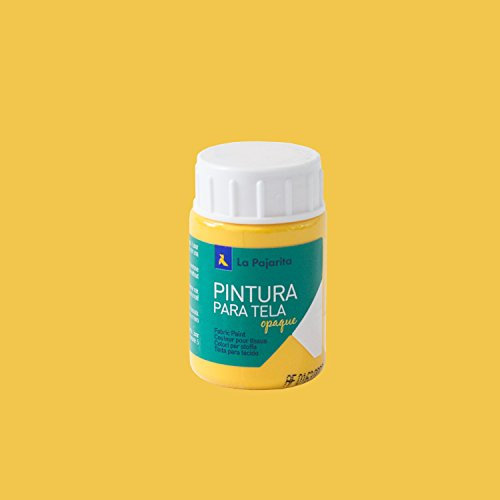 Pintura para Tela Opaque To-03 Amarillo Oro 35ML La Pajarita, Pintura de aplicación directa sobre tela