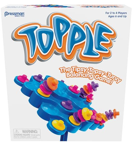 Topple | Goliath Games | Kids Games | For ages 6+ | For 2-4 players