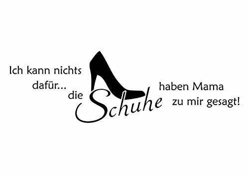 Wandtattooladen Wandtattoo - Schuh-Tick Größe:140x46cm Farbe: senf