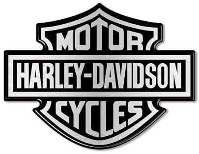 labelbike - Autocollant 3D Résine Logo EMBLÈME pour Réservoir Moto Compatible avec Harley Davidson - Mesure 9,5x7 cm