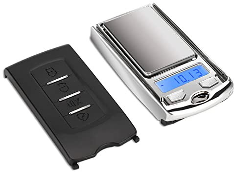 Digitale Lebensmittelwaage Kleine Schmuckwaage 100 G/0,01 G Gramm Elektronische Waage, Digitale Feinwaage, Taschenwaage Mit Hintergrundbeleuchtetem Display Abnehmbare Schutzhülle