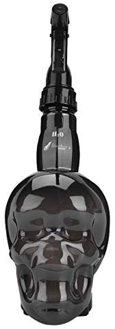 Uxsiya 250ml Skull shaped Barber Spray Bottle Hair Mist Sprayer Fine Mist Water Sprayer for Hairdressing(Black)