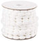 Ideen mit Herz Pompon-Band auf Rolle | Ø 1 cm | 10 m lang | Bommelborte, Pom-Pom-Band | Ideal zum Basteln und Nähen (weiß)