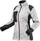 NEO TOOLS Damen Arbeitsjacke in Strick-Optik, 100% Polyester, Gr. S-XXL, warme Fleece-Qualität mit Einsätzen aus Softshell-Stoff, Reißverschluss, 3 Zipper-Taschen