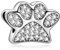 Annmors Donna Ciondolo Zampina scintillante Argento 925 Colgantes con Zirconia cubica per Charm Bracciale