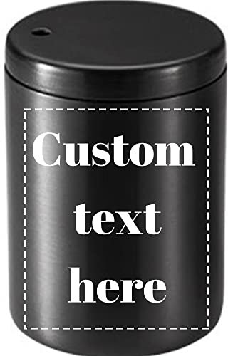 Porta stuzzicadenti personalizzato Dispenser stuzzicadenti in acciaio inossidabile Scatola stuzzicadenti ispessita LOGO può essere aggiunto (nero)