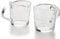 BCnmviku Vaso medidor de espresso, doble salida de cristal con asa, 70 ml / 7 cl, vasos de chupito Ser Milk Pitcher para barista, cóctel, café, capuchino (2)
