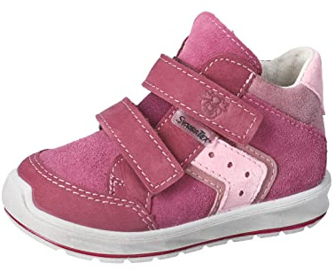 RICOSTA Baby Mädchen Lauflernschuhe KIMO,Kinder Boots,WMS:Mittel,lose Einlage,Sympatex,Klettstiefel,Booties,Leder,Fuchsia (360),23 EU