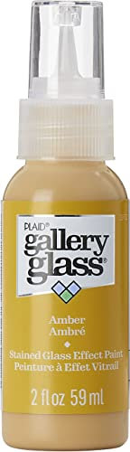 FolkArt Gallery Glass Paint 2oz-Amber, (19712)
