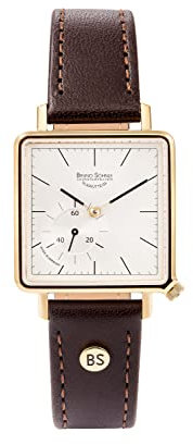 Bruno Söhnle Unisex Analog Quarz Uhr mit Kalbsleder Armband 17-33227-241