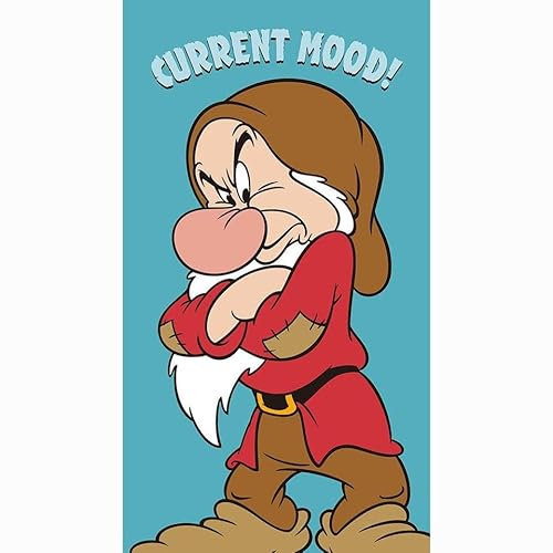 Disney Current Mood Snow Grumpy Towel