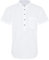 APTRO Mens Short Sleeve Linen Shirts Casual Cotton Shirts Summer Shirts Hawaiian Striped Grandad Henley Shirts Pocket White MHL63 XXL