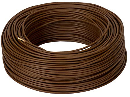 10 Meter ALPTEG H05V-K Kabel 0,75 mm² braun