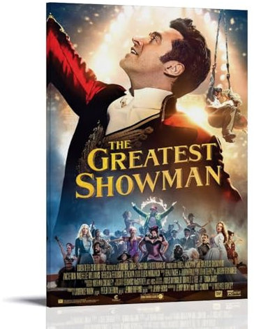 EVMILA Filmposter The Greatest Showman, dekoratives Gemälde, Leinwand-Wandposter und Kunstdruck, modernes Familienschlafzimmer-Dekor-Poster, 60 x 90 cm
