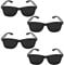 Teokantz 4 Stück Schwarze Rasterbrille Pinhole Glasses, Lochbrille für Augentraining zur Entspannung Gitterbrille mit Faltbaren