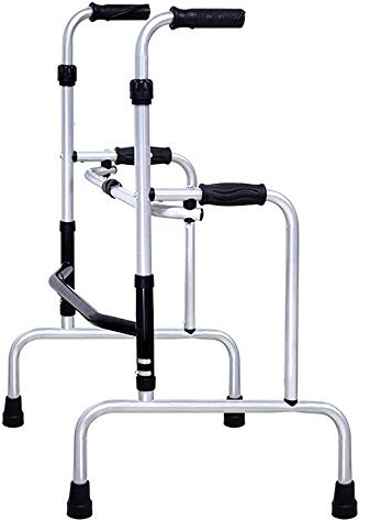 Zusammenklappbarer Rollator für große Menschen/Senioren, tragbarer Aluminium-Gehwagen mit Griff, Outdoor/Indoor, Belastung 180 kg