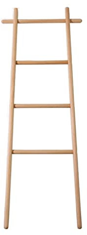 OZBMA Coat Rack Ladder Hanger Floor Trapezoidal Solid Wood Coat Rack Hanging Rack Nordic Bathroom Wooden Towel Rack Homestay