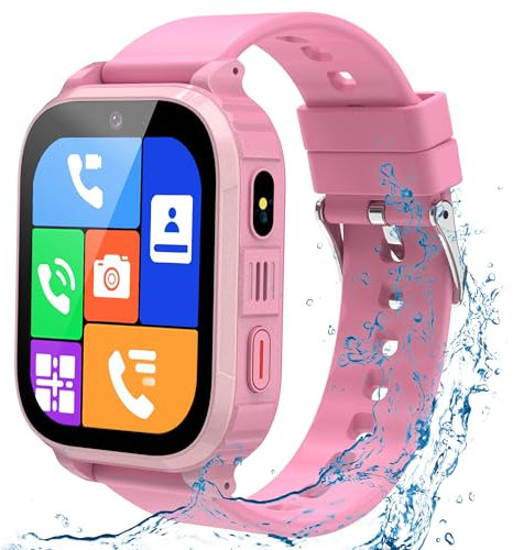Moikmlih Reloj Inteligente Infantil GPS con vídeo 1,83“Pantalla HD 4G