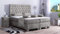 Boxspringbett Vila 240x220, DS-Silbergrau, 7-Zohnen Taschenfederkernmatratze, Ergoflex - Inklusive Aufbau - Deutscher Hersteller