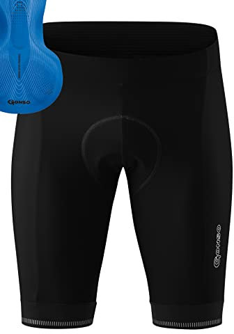 Gonso Sitivo M, Cuissard court pour homme, Avec peau de chamois Sitivo Confort, Haute élasticité et élastique en silicone antidérapant, Coupe ajustée, Noir, 4XL