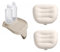 Sheepmania INTEX Set 3-teilig für alle Intex PureSpa Whirlpools Aufblasbare Kopfstütze +Getränketablett für PureSpa Hydromassage