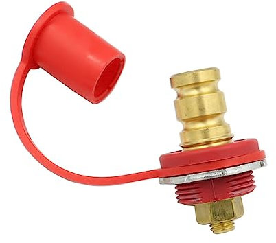 ERINGOGO Fernladestation 20mm Messing Batteriepol Mit Isolierter Abdeckung Anschluss Für Auto Wohnmobil Boot Korrosionsbeständig Und Robust