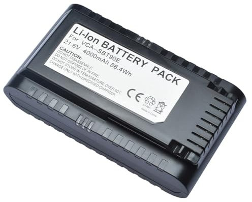 Eapoiuyr 21,6V 4000mah 86,4 Wh Batteria di Ricambio per Aspirapolvere Compatibile con Samsung Jet 75+ 90 90+ Serie VCA-SBTA60 VCA-SBT90