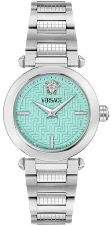 Versace Damen Analog Quarz Armbanduhr Greek