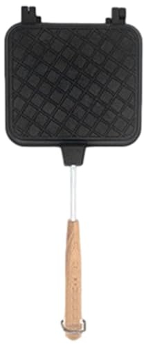 Sandwichmaker aus Gusseisen,Grillkäsepfanne mit abnehmbarem Griff |Doppelseitiger, antihaftbeschichteter, hitzebeständiger Camping-Sandwichmaker für Camping, Outdoor, am Meer