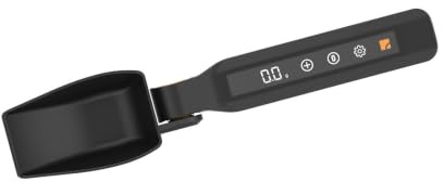 STEINBACH Digitale Dosierlöffelwaage - H22001Z - Wiegebereich bis 500 g - mit intuitivem Touch-Display - ergonomischer Griff für Links- und Rechtshänder - austauschbarer Messlöffel