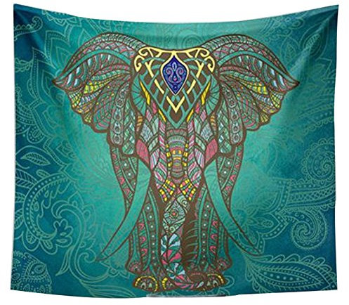LvRao Indischen Wandteppich, Ethno-Stil Wandteppiche Psychedelic Wandteppichen Tapisserie Hippie Wand böhmischen Wandteppiche Elefant #2 L:203 * 153cm