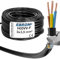 Câble H05VV-F 3G2,5 mm² - 3 x 2,5 mm² - Noir - 5 m/10 m/15 m/20 m/25 m/30 m/35 m/40 m/45 m/50 m
