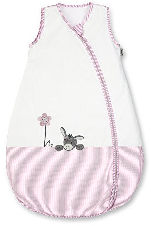Sterntaler Sommer-Schlafsack für Kleinkinder, Reißverschluss, Größe: 110, Emmi Girl, Weiß/Rosa