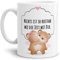 Tassendruck Bärchen-Tasse mit Spruch - Nichts ist so kostbar, wie die Zeit mit Dir - Kaffeetasse/Liebe/Partner/Geschenk-Idee - Weiß