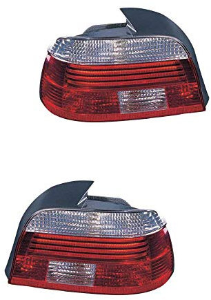 Rückleuchte Heckleuchte Set links & rechts rot PY21W P21W ohne Lampenträger für Model 5er E39