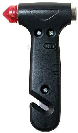 GEMCORE MARTILLO de seguridad, portátil de emergencia, para coche: rompeventanas y cortador de cinturón de seguridad, portátil coche: Rompeventanas y Cortador de cinturón de Seguridad