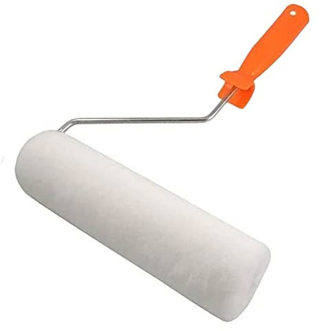 CABLEPELADO Rodillo de pintura | Rodillo de pintura para paredes y fachadas | Rodillo pintor | con mango de plastico | pelo corto | 150 mm