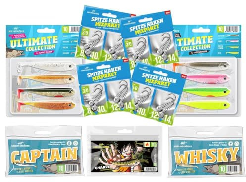 Raubfisch Store Lieblingsköder 10 cm Zander Starterset Komplettset groß
