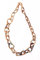 Horn Gliederkette Rivo2 antik matt geschliffen Fixlänge 90 cm, echt Rinderhorn Naturmaterial unikate Handarbeit plastikfrei nicht allergen metallfrei Fair Trade Öko Schmuck nachhaltig Vintage Stil