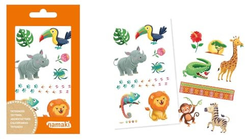 Namaki Kindertattoos - Wilde Tiere