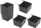 Plouluyt BoîTe 10 PièCes en Panneau Perforé, Kit Bac en Panneau Perforé, Organisateur Stockage Panier Panneau Perforé, PièCes D'Accessoires en Panneau Perforé pour L'Organisation D'Outils