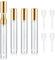Ensemble de 4 vaporisateurs de parfum en verre, bouteilles rechargeables en verre avec pulvérisation fine, flacons vides pour parfum, échantillons de voyage, maquillage - or