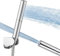 Homipro Pommeau de douche 2 en 1 en laiton chromé haute pression 17,8 cm avec tuyau de 150 cm, support