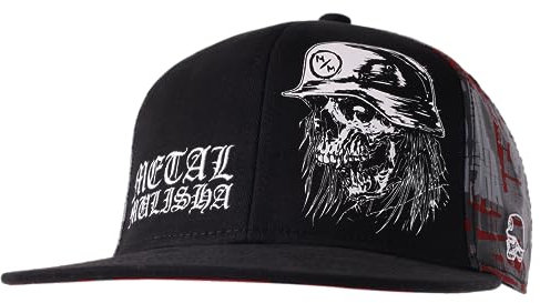 Metal Mulisha Men's Mayhem Black/Red Flexfit Hat L/XL