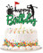 1 Pcs Golf Happy Birthday Kuchen Topper Sport Theme Golf Ball Kuchen Dekor für Kinder Jungen Mädchen Mann Frauen Geburtstag Party Supplies